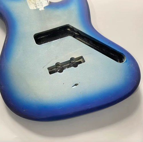 Silver Blue Burst Basswood 4 String Bass Body Fit Jazz Bass