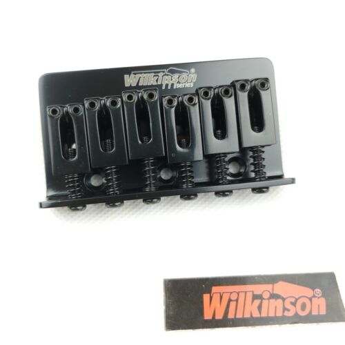 Wilkinson Black Guitar Fixed Hardtail Bridge For Fender Telecaster Stratocaster