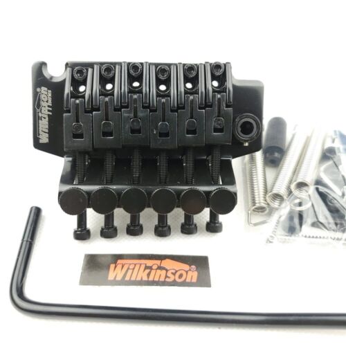6String Electric Guitar Black Double Lock Tremolo Bridge Wilkinson WODL1 42mm R2