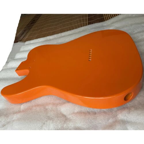 Alder Wood Orange Guitar Body, String Through Bridge Fit Telecaster Tele