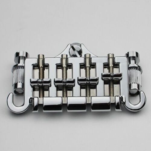 Chrome 3 Point 4 String Bass Bridge For EB-3 / Thunderbird / EB-0