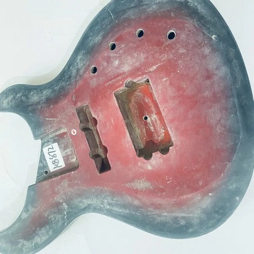 Red Burst DIY Project Basswood Electric Bass Guitar Body DIY Project