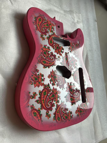 Pink Amoeba Guitar Mahogany Wood Body For Telecaster Tele