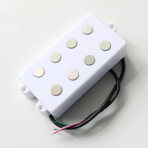 White 4 String Bass Alnico Pickup For MusicMan Bass