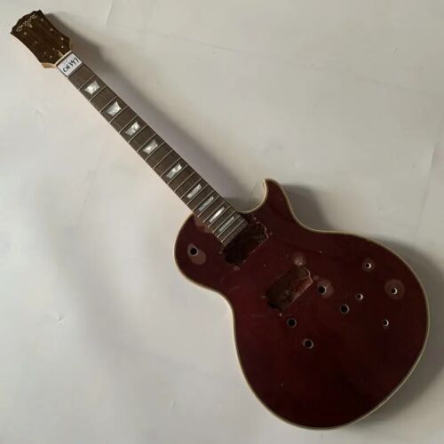 Red DIY Project Guitar Mahogany Body with Maple Neck, Rosewood Fingerboard