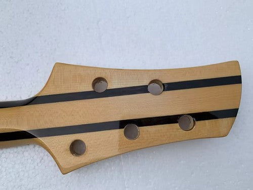 Left Handed 5 String Ash Wood Bass Body with Neck Through, Rosewood Fretboard