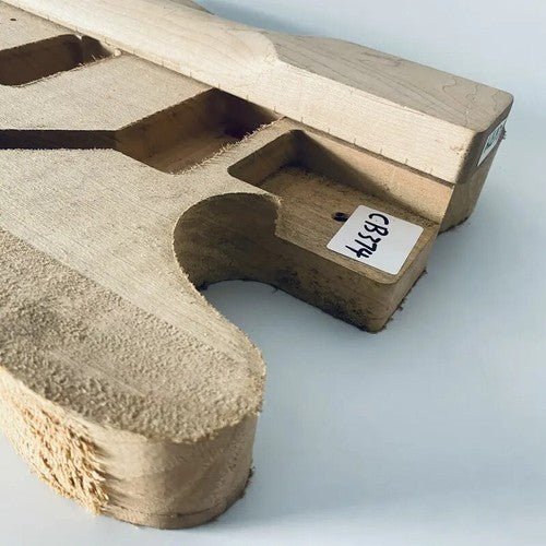 1 Set Unfinished Basswood Guitar HH Body with Maple Neck