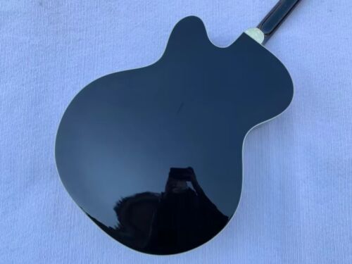 Black Archtop Hollow Body 4 String Jazz Bass Body with Maple Neck
