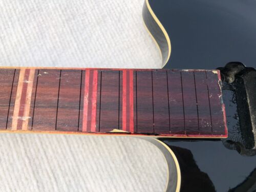 Gloss Black DIY Jazz Guitar Semi Hollow Body with Maple Neck, Rosewood Fretboard