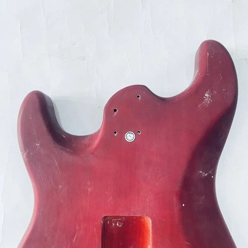Red Burst Tiger Maple Top Guitar Ash Wood Body Fit Strat Stratocaster