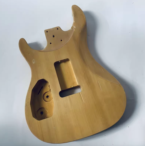 HSS Veneer Tiger Maple Top Guitar Basswood Body DIY Project