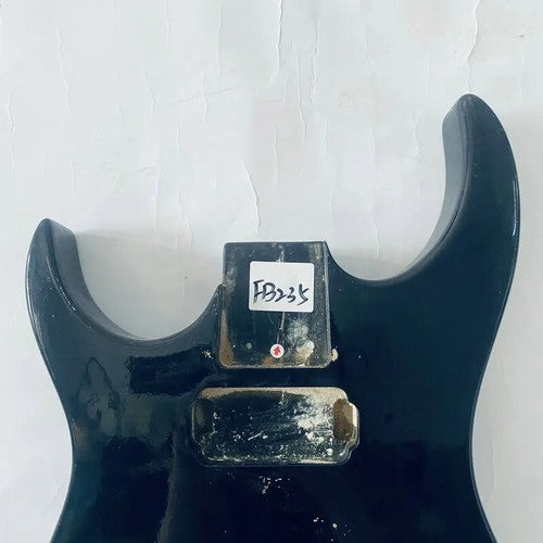 Glossy Black Left Handed HH Guitar Double Cutaway Body DIY Project
