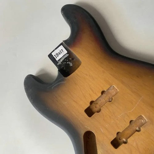 Left Handed 4 String Bass Basswood Body in Sunburst Finish Fit Jazz Bass