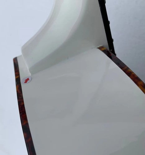 Glossy White DIY Project Hollow Jazz Guitar Body, Maple Neck, Rosewood Fretboard