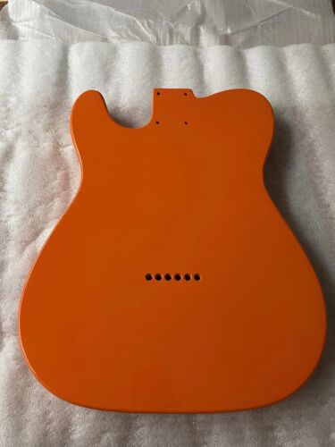 Alder Wood Orange Guitar Body, String Through Bridge Fit Telecaster Tele