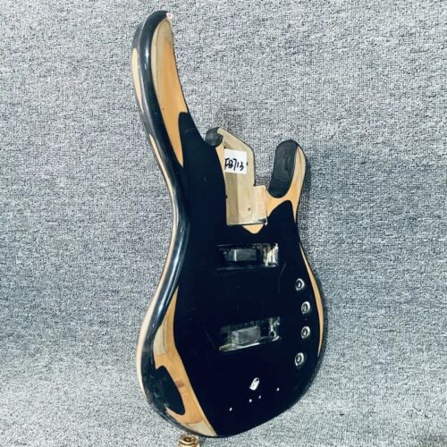 Black Basswood 5/6 String Electric Bass Body DIY Project
