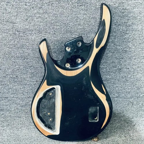 Black Basswood 5/6 String Electric Bass Body DIY Project