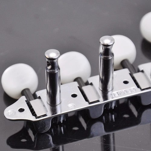 Silver 4R4L 8 String Mandolin Machine Heads Tuning Pegs Keys