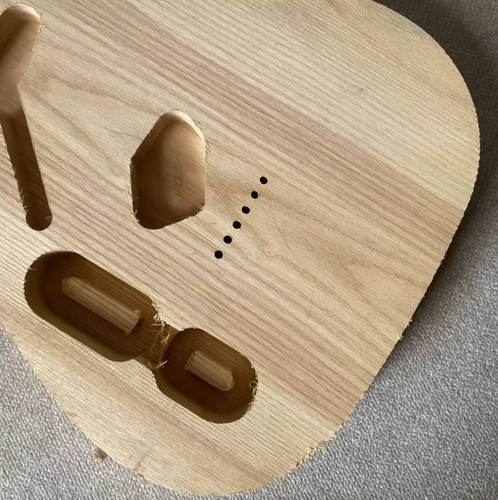 Left Handed Alder Wood Guitar Unfinished Body Fit Telecaster Tele