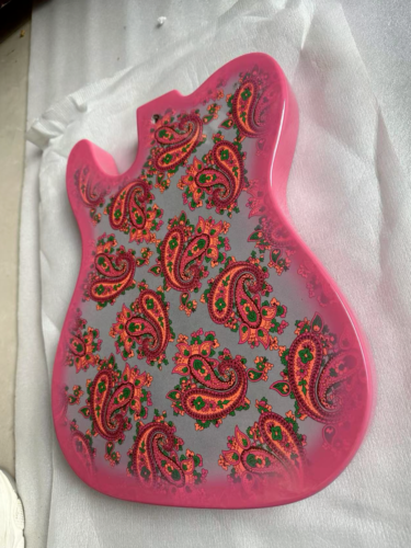 Pink Amoeba Guitar Mahogany Wood Body For Telecaster Tele