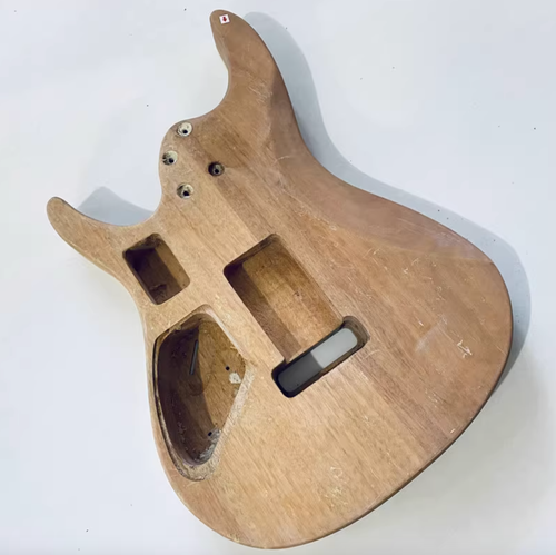 HH Green Veneer Tiger Maple Top Guitar Mahogany Body DIY Project