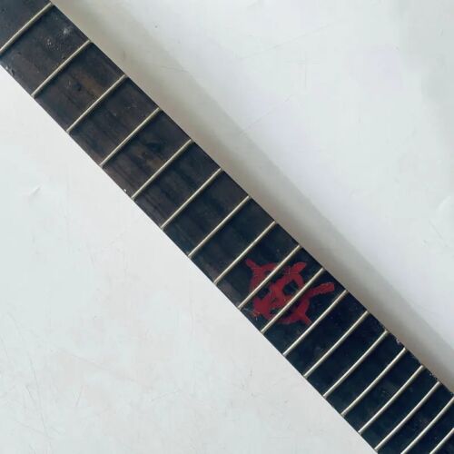 Black Maple Wood Guitar Neck, Rosewood 24 Frets Fingerboard DIY Project