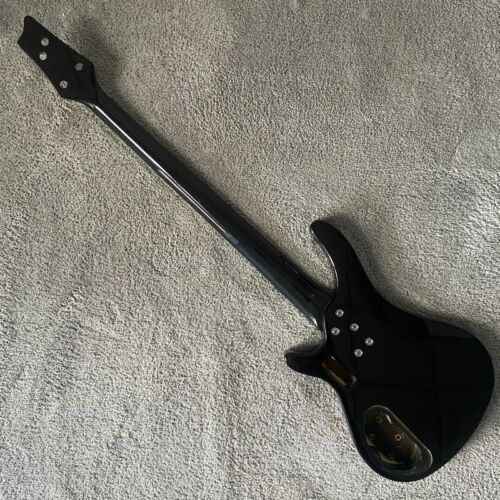 Harley Benton Black 4 String Electric Bass, Maple Neck, Basswood Body