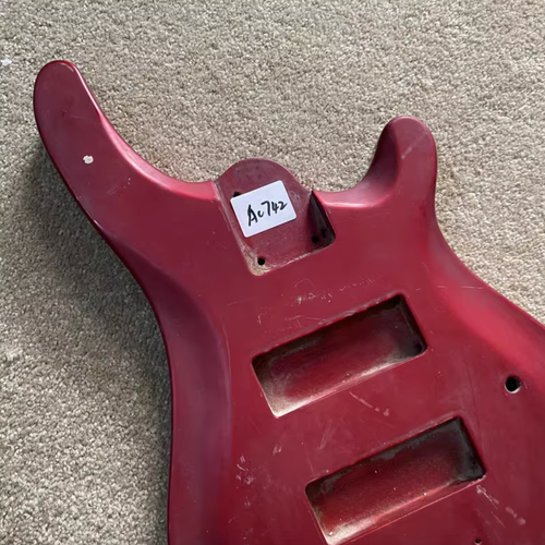 Red Solid Basswood 4 String Electric Bass Body
