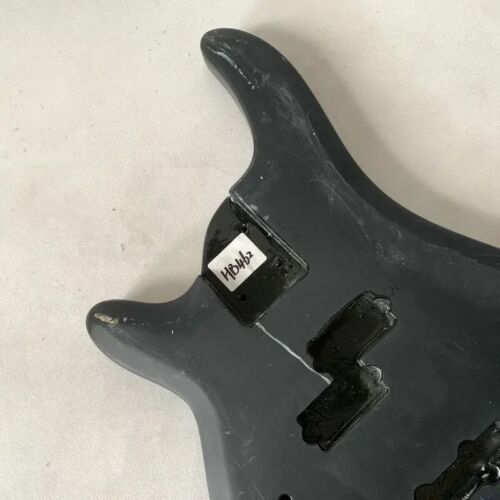 Black Left Handed Basswood Bass Guitar Body DIY Project