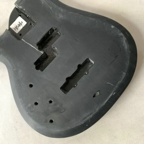Black Left Handed Basswood Bass Guitar Body DIY Project