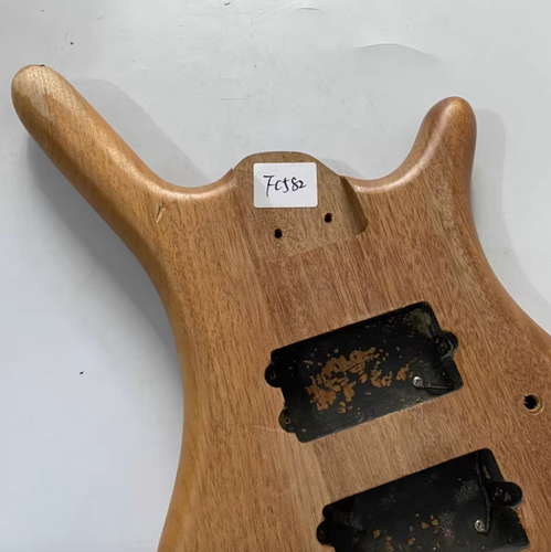 Solid Mahogany Wood 4 String Bass Body DIY Project