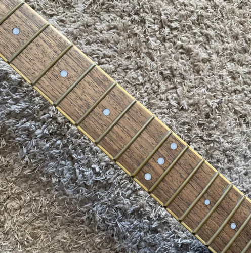 Metallic Blue Semi Hollow Jazz Guitar Body, Maple Neck, Rosewood Fingerboard