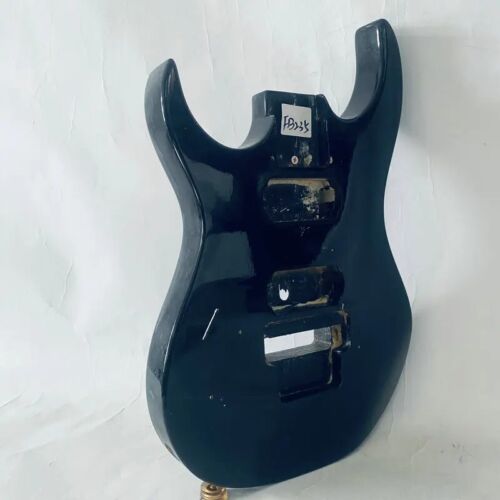 Glossy Black Left Handed HH Guitar Double Cutaway Body DIY Project