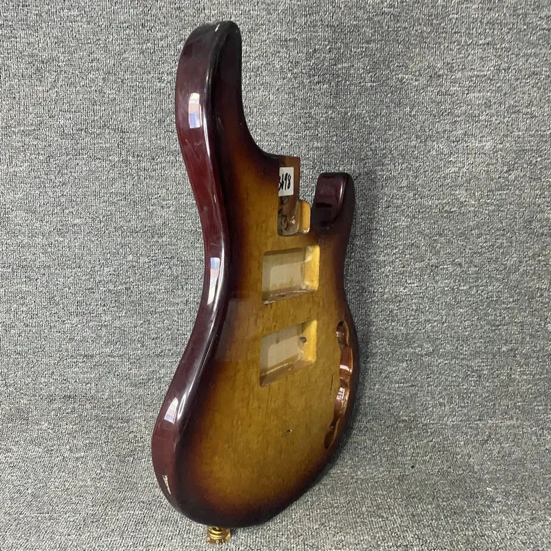 Basswood 4 String MM Bass Style Burl Wood Top Basswood Body
