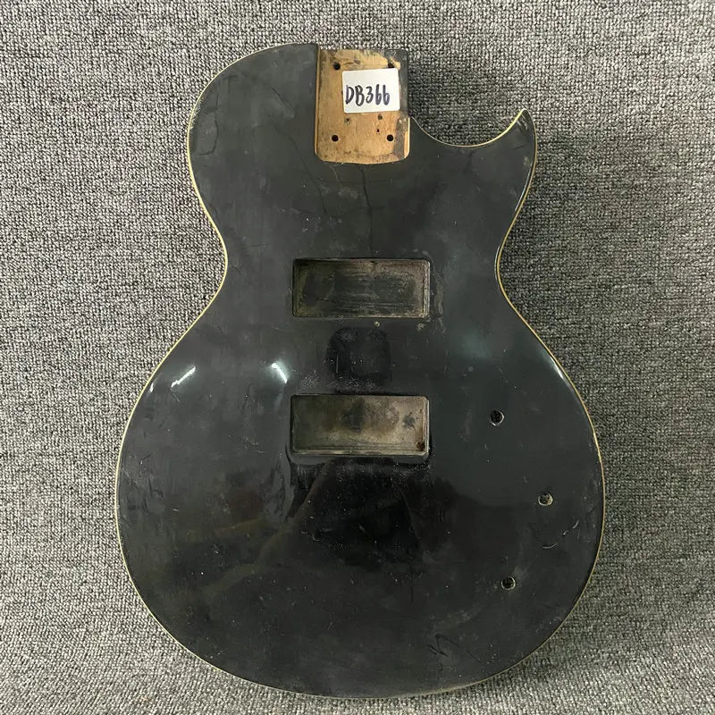 Black 4 String Les Paul LP Style Guitar Body