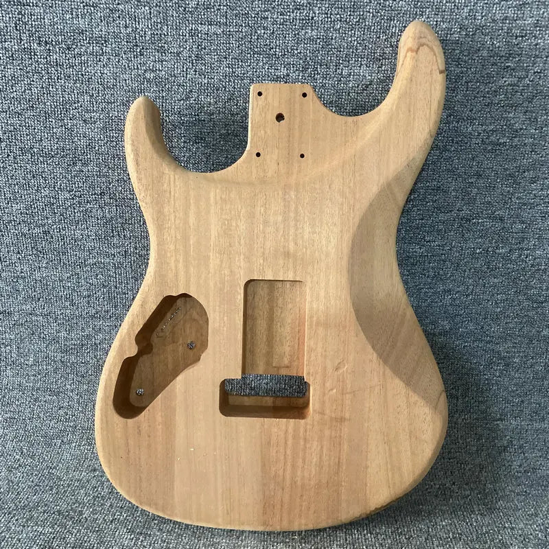 HSS Okoume Wood Guitar Double Cutaway Body DIY Project