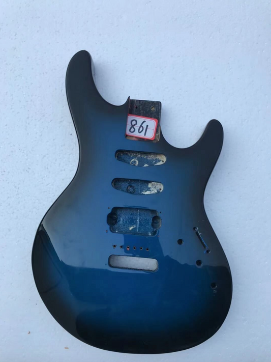 Blue Burst Finish Guitar Basswood Body HSS