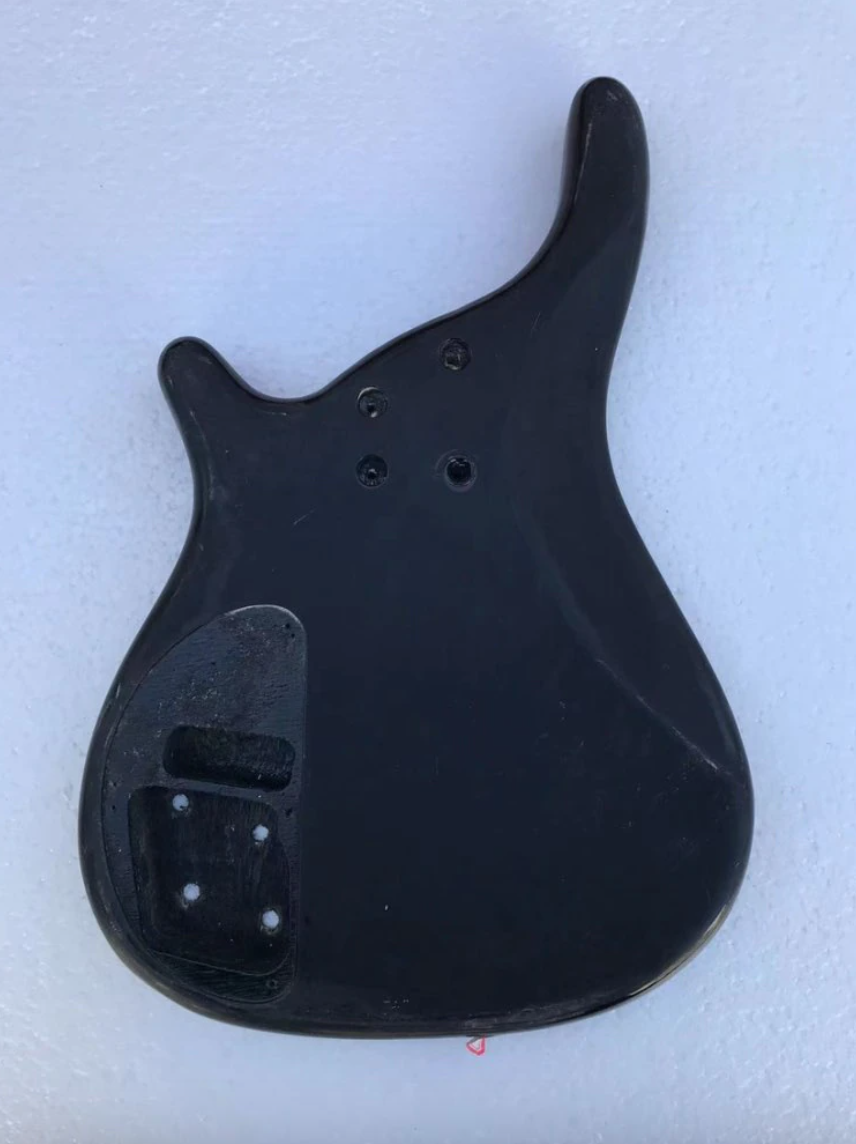 4 String Electric Bass Red Burst Body Project