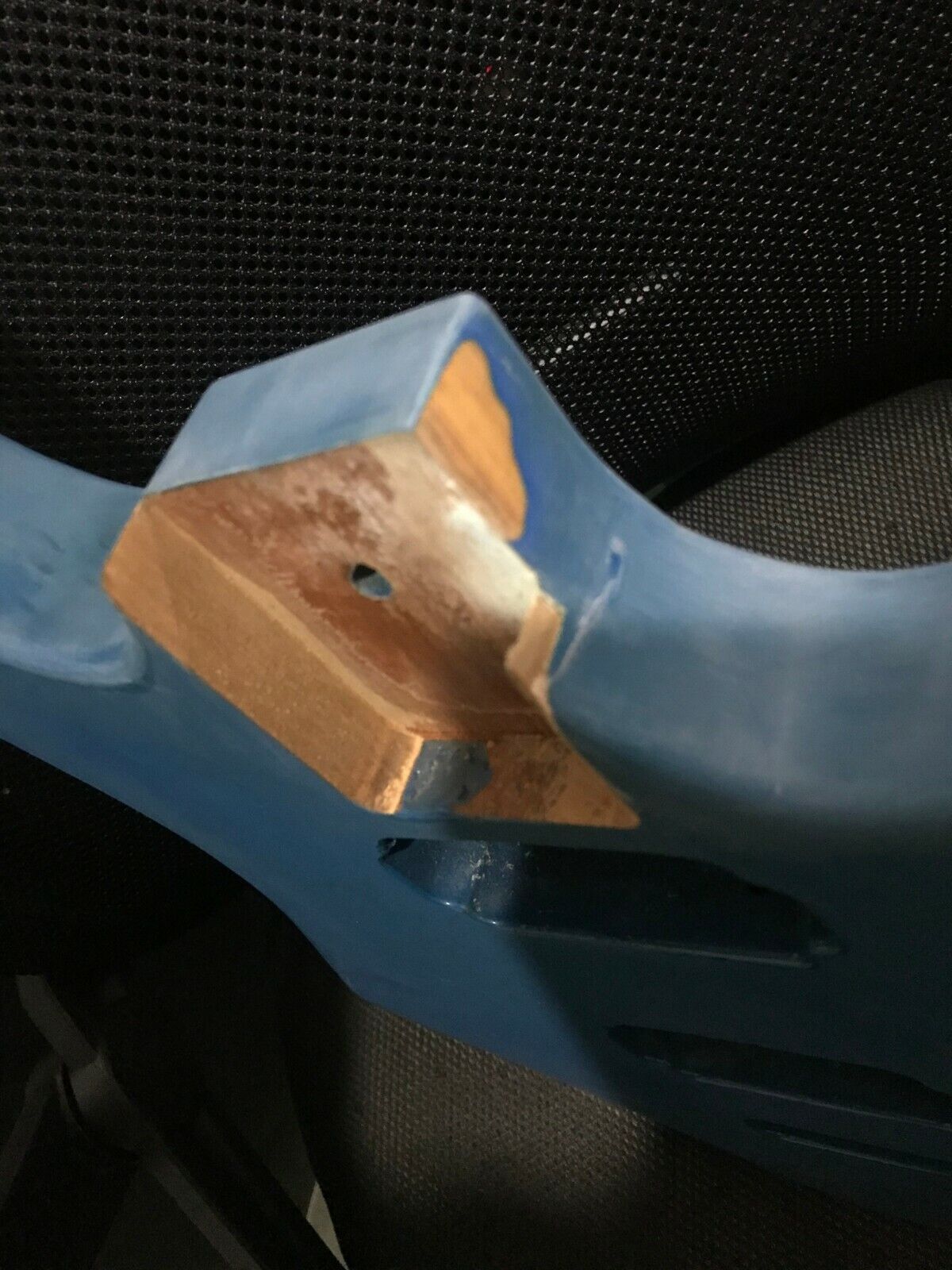 Blue Okoume Wood Guitar HH Body DIY Project