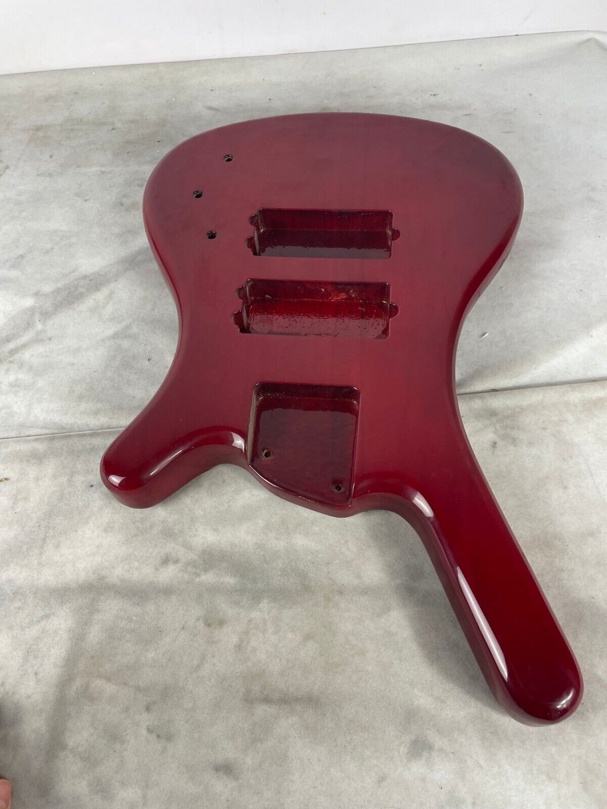 Blue Ash Wood Bass Guitar Body DIY Project