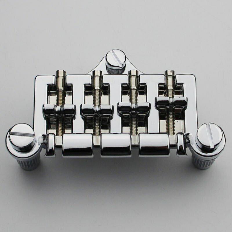 4 String Electric Bass Chrome 3 Point Bridge Fit Epiphone,Gibson Bass Guitar