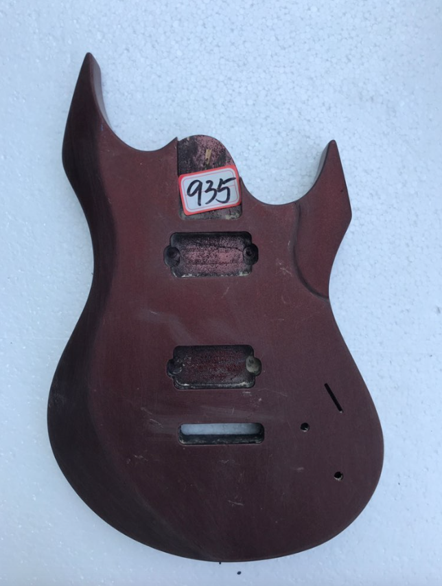 Dark Red Guitar Double Cutaway Body Project DIY