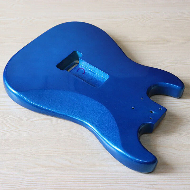 Metallic Blue Electric Guitar Poplar Wood Body Fit ST
