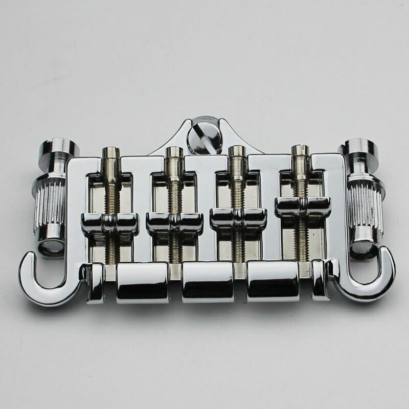 4 String Electric Bass Chrome 3 Point Bridge Fit Epiphone,Gibson Bass Guitar
