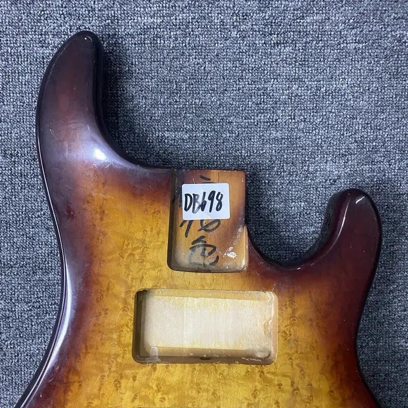 Basswood 4 String MM Bass Style Burl Wood Top Basswood Body