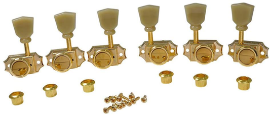 Gold 3x3 Vintage Gold Guitar Locking Machine Heads Fit Epiphone Les Paul SG ES