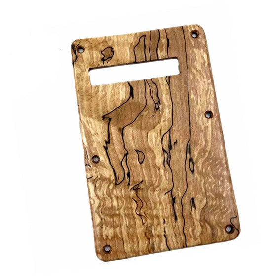 1 Piece Guitar Maple Wood Back Plate Trem Springs Cover Fit ST Stratocaster