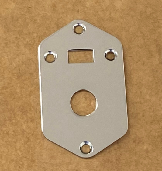 Chrome Color Electric Guitar Switch Plate Fit Jaguar
