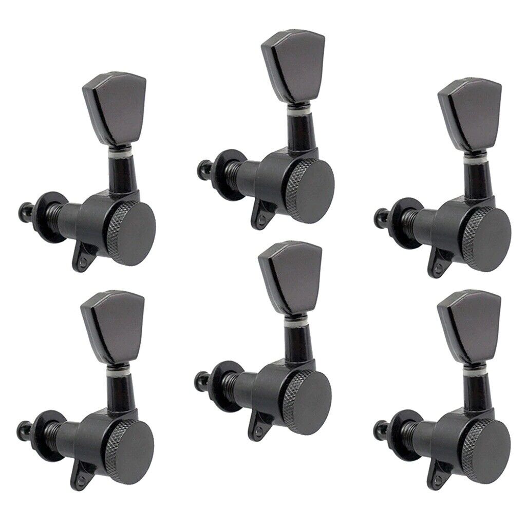 Black Guitar Locking Tuners 6L Tuning Pegs Fit Peavey,Suhr,Washburn,EVH,Cort,ESP