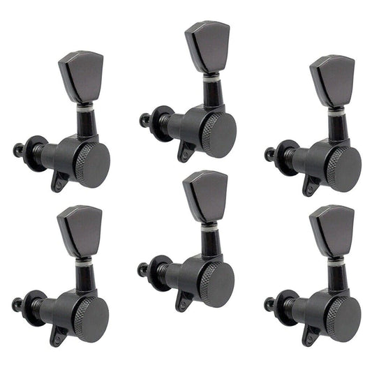 Black Guitar Locking Tuners 6L Tuning Pegs Fit Peavey,Suhr,Washburn,EVH,Cort,ESP